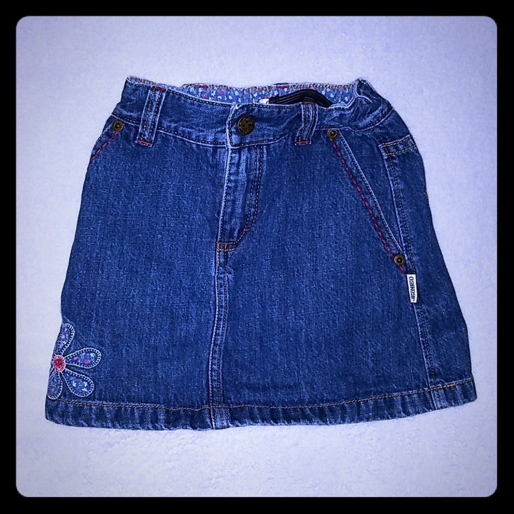 Oshkosh Girls Jean Skirt sz 3